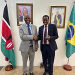 Delegation from the State Department for Trade makes a Courtesy Visit to the Embassy of the Republic of Kenya in Brasilia Chancery