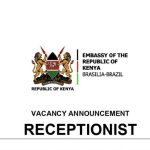 VACANCY ANNOUNCEMENT RECEPTIONIST